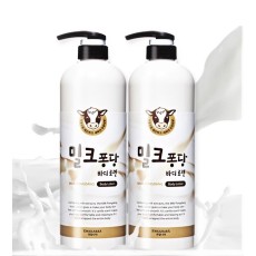 밀크퐁당 우유 바디로션 1000ml X2개 파우더향